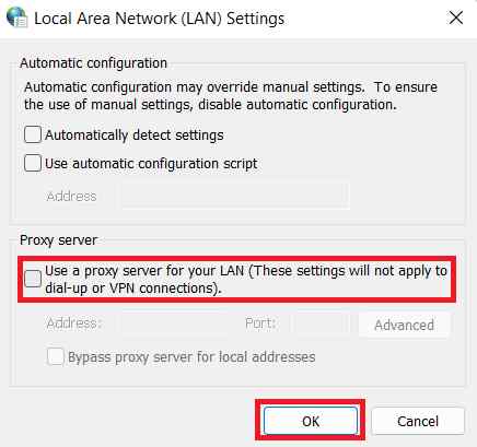 7 طرق لإصلاح خطأ اتصال Ubisoft 3 استخدام وكيل