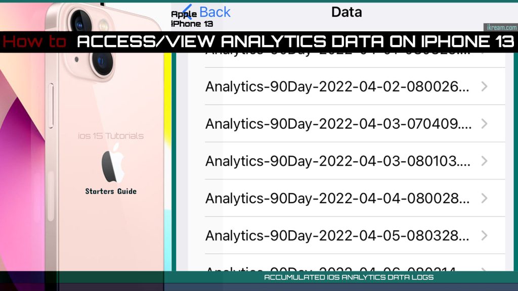iPhone Analiz Verileri Nasıl Görüntülenir? 6 view analytics data iphone13 ios15 DATA LOGS 1024x576 1 iPhone Analiz Verileri Nasıl Görüntülenir?