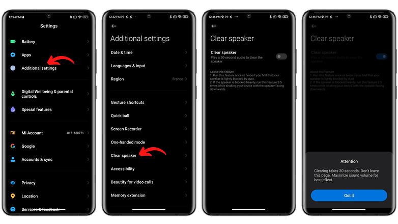 Cómo limpiar altavoz Xiaomi MIUI 13 1 xiaomi miui altavoces limpios