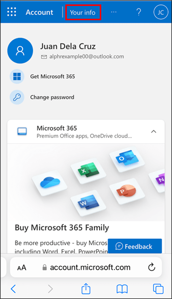 your كيفية تغيير البريد الالكتروني في Outlook
