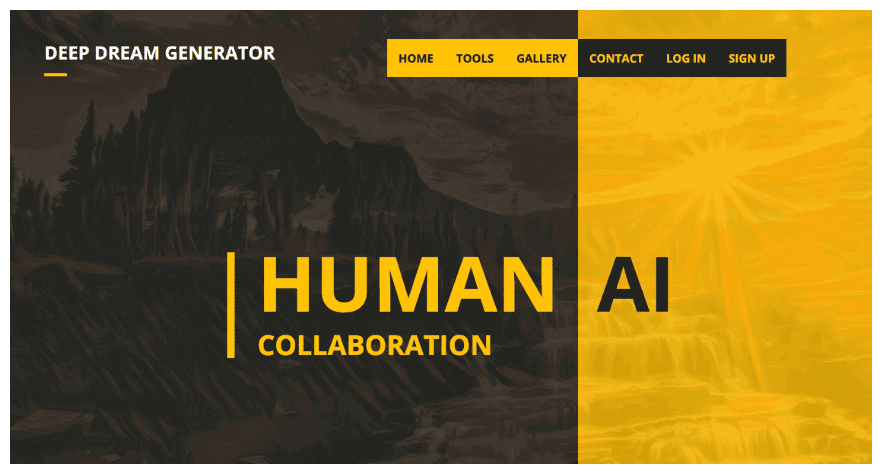 Deep Dream Generator أدوات الذكاء الاصطناعي: تحويل الكلمات الى لوحات ورسومات