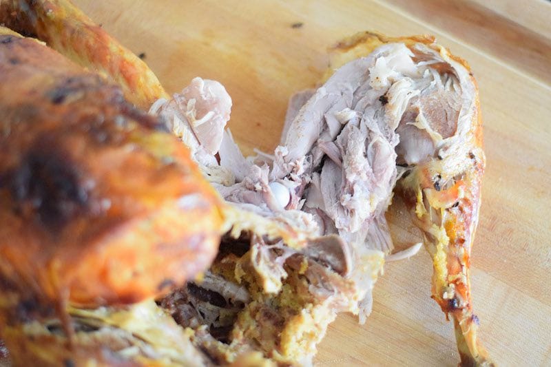 إزالة الساق من الديك الرومي