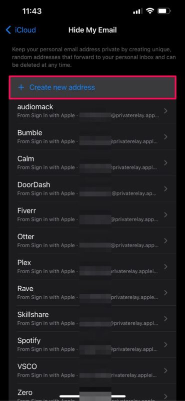 طريقة استخدام Hide My Email for Signups from آيفون