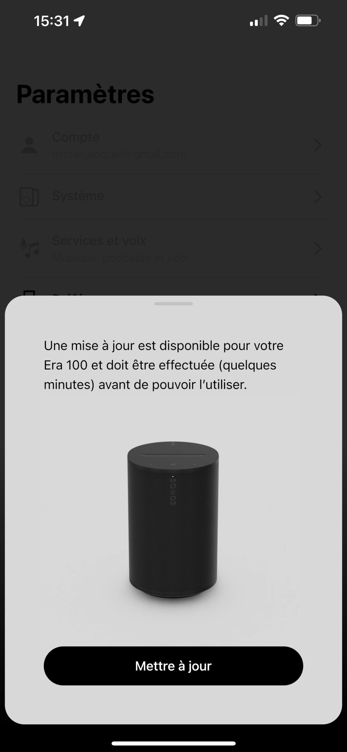 Sonos Era 100 Review: Atmospheric and Powerful Sound 33 Si mise à jour il y a, elle est automatiquement proposée.