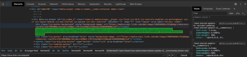 How to Download a LinkedIn Video? (3 Simple Methods) 15 source code get linkedin video link