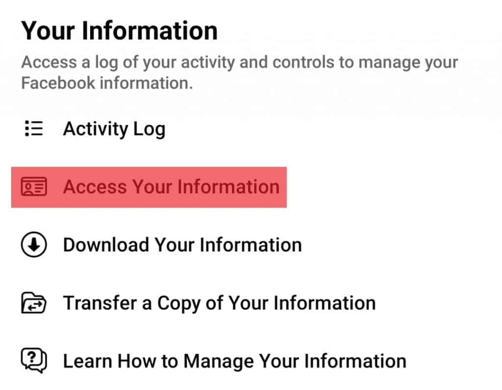 How to See When You Joined Facebook on Mobile 10 Access Your Information