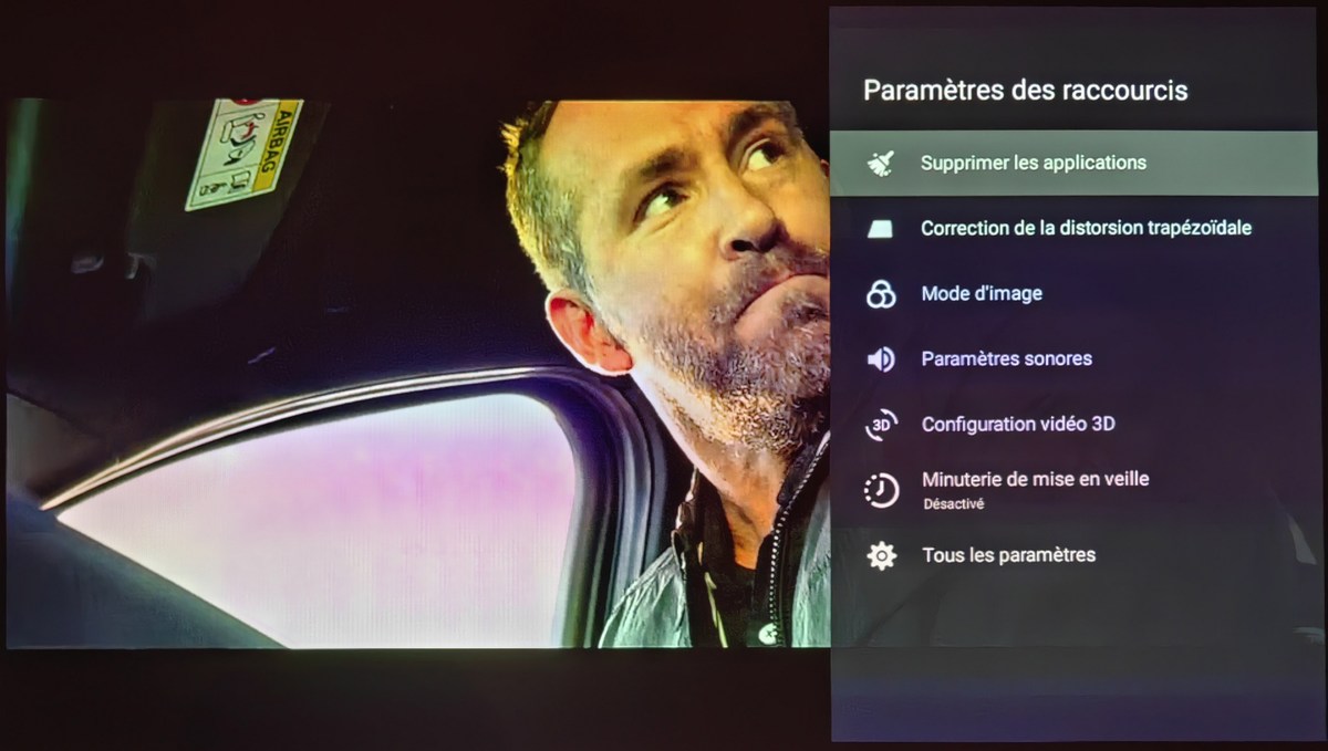 The Quick Settings menu.