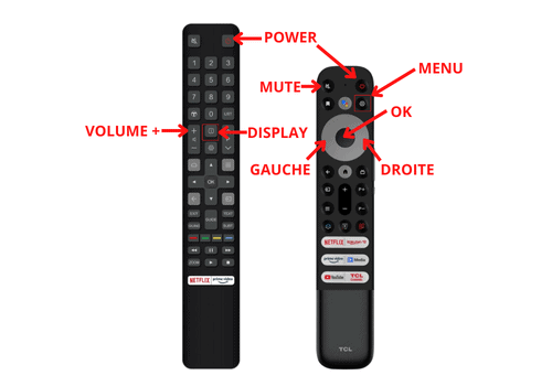 télécommande TV TCL