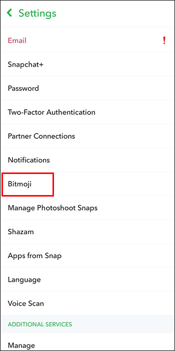 How to Get 2D Bitmoji in Snapchat 22 Bitmoji Option