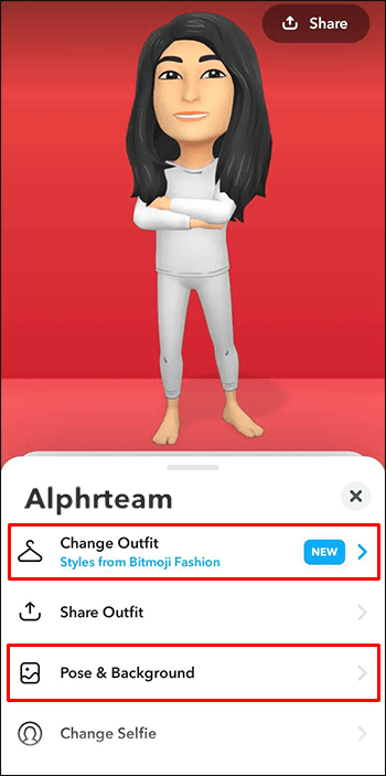 How to Get 2D Bitmoji in Snapchat 20 Change Outfit