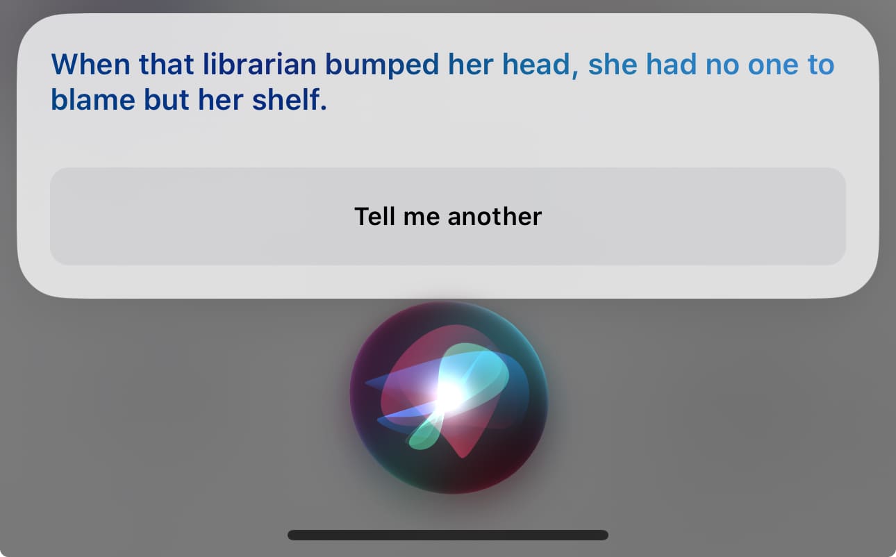 Siri's Self-Aware Humor