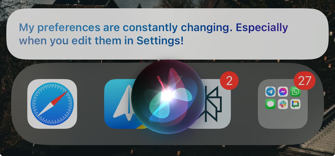 Personalized Siri Questions